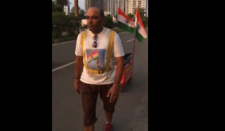 ಇವಿಯಂ ವಿರೋಧಿಸಿ ರಾಷ್ಟ್ರ ಸುತ್ತುವ ವಿಭಿನ್ನ ಮತ್ತು ಏಕಾಂಗಿ ಹೋರಾಟವೊಂದು ಇಲ್ಲಿದೆ ನೋಡಿ