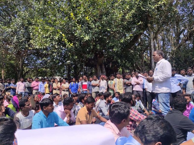 ಅಂಬೇಡ್ಕರ್‌ ಕುರಿತ ವಿವಾದಾತ್ಮಕ ಸುತ್ತೋಲೆ ಖಂಡಿಸಿ ಪ್ರತಿಭಟನೆ