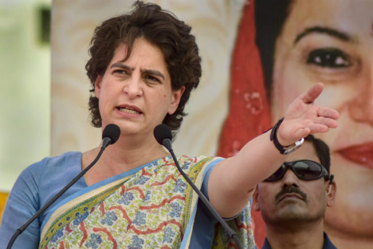 f you want to use BJP party flags and stickers on buses then do it. But let the buses run- priyanka gandhi