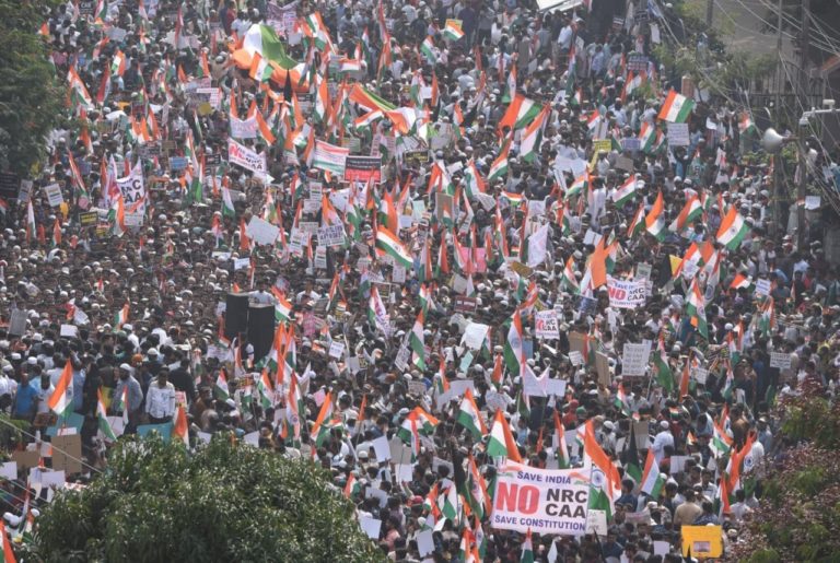 ಸಿಎಎ ವಿರುದ್ಧ ಸಿಡಿದೆದ್ದ ಹೈದರಾಬಾದ್‌: 10 ಲಕ್ಷ ಜನರಿಂದ ಶಾಂತಿಯುತ ಪ್ರತಿಭಟನೆ…