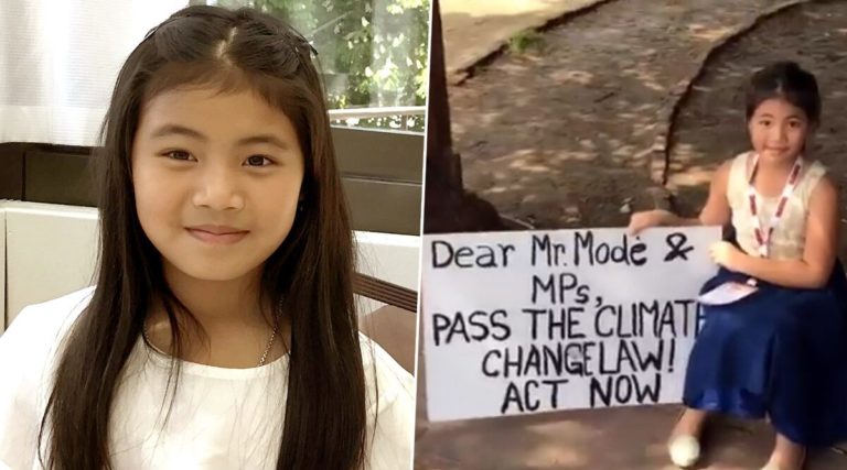 ಹವಾಮಾನ ಬದಲಾವಣೆ (Climate change) ಕಾನೂನು ಜಾರಿಗೆ ಒತ್ತಾಯಿಸಿ ಬೀದಿಗಿಳಿದ 08 ವರ್ಷದ ಬಾಲೆ!