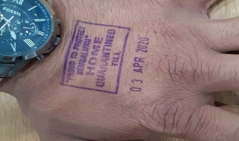 ಬೆಂಗಳೂರು ವಿಮಾನ ನಿಲ್ದಾಣದಲ್ಲಿ ವಿದೇಶಿ ಪ್ರಯಾಣಿಕರ ಕೈಗೆ “ಮುದ್ರೆ”