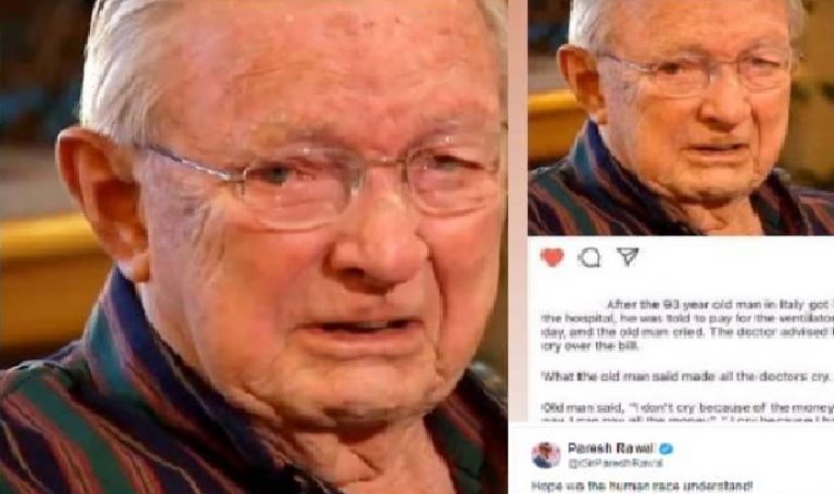 Fact check: ಭಾವುಕರಾಗಿ ಅಳುವ 93ರ ಈ ವೃದ್ದ ಕೊರೊನಾದಿಂದ ಚೇತರಿಸಿದ ವ್ಯಕ್ತಿಯೇ?