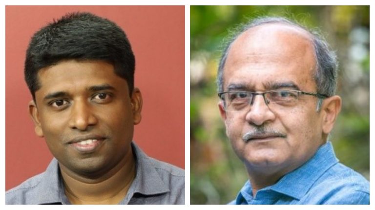 ಕಣ್ಣನ್ ಗೋಪಿನಾಥನ್ ಹಾಗೂ ಪ್ರಶಾಂತ್ ಭೂಷಣ್‌ ವಿರುದ್ದ ಕೇಸು ದಾಖಲು