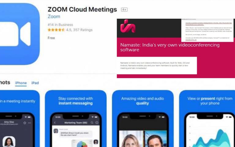 ಭಾರತ ಸರ್ಕಾರವು ಆನ್‌ಲೈನ್‌ ಕಾನ್ಫರೆನ್ಸ್‌ಗಾಗಿ ZOOM ಬದಲು NAMASTE ಆಪ್‌ ಬಿಡುಗಡೆ ಮಾಡಿದೆಯೇ?