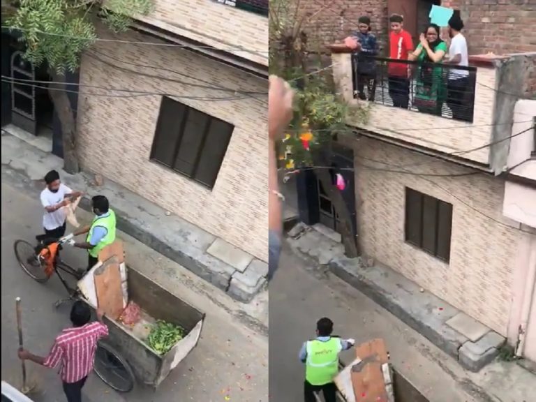 ವಿಡಿಯೊ | ಪೌರ ಕಾರ್ಮಿಕರಿಗೆ ಹೂವು, ನೋಟಿನ ಹಾರ ಹಾಕಿದ ಪಂಜಾಬಿಗರು