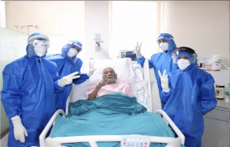 'ಭರವಸೆಯ ಕಿರಣ'; ಕೊರೊನಾ ಸೋಂಕಿತ 97 ವರ್ಷದ ಹಿರಿಯ ವ್ಯಕ್ತಿ ಗುಣಮುಖ
