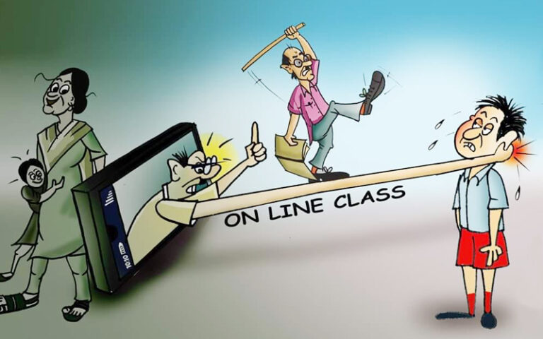 ಕೊರೊನಾ ಲಾಕ್‍ಡೌನ್ ಎದುರಾಗಿ ಆನ್‍ಲೈನ್ ಶಿಕ್ಷಣದ ಅಪಾಯ ಮತ್ತು ಸಮಸ್ಯೆಗಳು