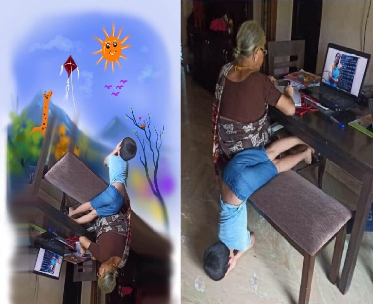 ತಲೆಕೆಳಗಾಗಿರುವುದು ನಾನಲ್ಲ; ನಿಮ್ಮ ಶಿಕ್ಷಣ ವಿಧಾನ: ಕಲಾವಿದನ ಕಲ್ಪನೆ ವೈರಲ್!