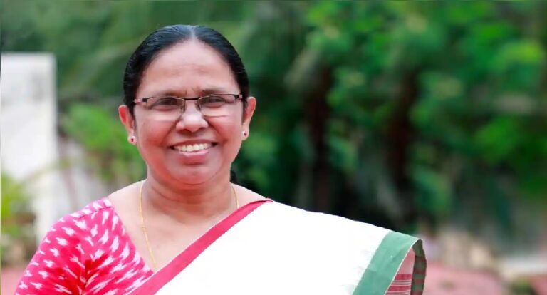 ವಿಶ್ವದ ಉನ್ನತ ಚಿಂತಕರ ಪಟ್ಟಿಯಲ್ಲಿ ಕೇರಳ ಆರೋಗ್ಯ ಮಂತ್ರಿ ಕೆ.ಕೆ. ಶೈಲಜಾ