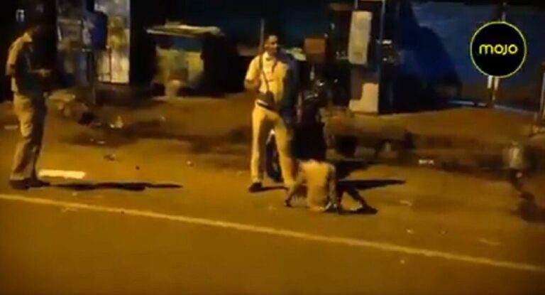 ಬೀದಿಯಲ್ಲಿ ಮಲಗಿದ್ದ ಬಾಲಕನ ಮೇಲೆ ಪೇದೆಯಿಂದ ಅಮಾನವೀಯ ಹಲ್ಲೆ: ಪೇದೆ ಅಮಾನತು