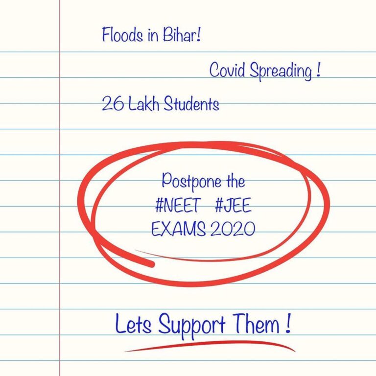 NEET, JEE ಪರೀಕ್ಷೆಗಳನ್ನು ಮುಂದೂಡಿ: ನಟ ಸೋನು ಸೂದ್ ಆಗ್ರಹ