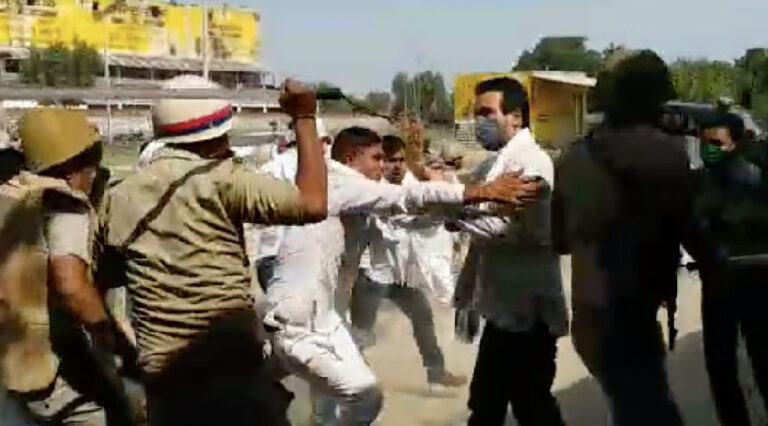 ಹತ್ರಾಸ್‌ಗೆ ಹೊರಟ SP, RLD ಮುಖಂಡರ ಮೇಲೆ ಯುಪಿ ಪೊಲೀಸರ ಅಮಾನುಷ ದಾಳಿ!