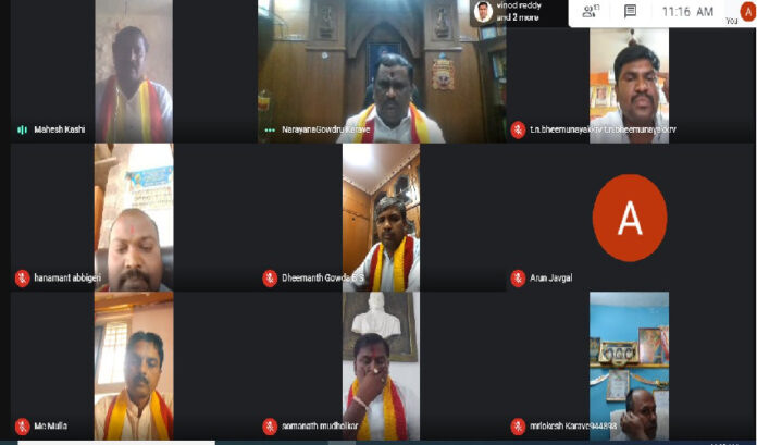 ನೆರೆ ಪರಿಹಾರ ಕೊಡದಿದ್ದರೆ ರಾಜ್ಯದಾದ್ಯಂತ ತೀವ್ರ ಹೋರಾಟ- ಕರವೇ ಟಿ.ಎ.ನಾರಾಯಣಗೌಡರು