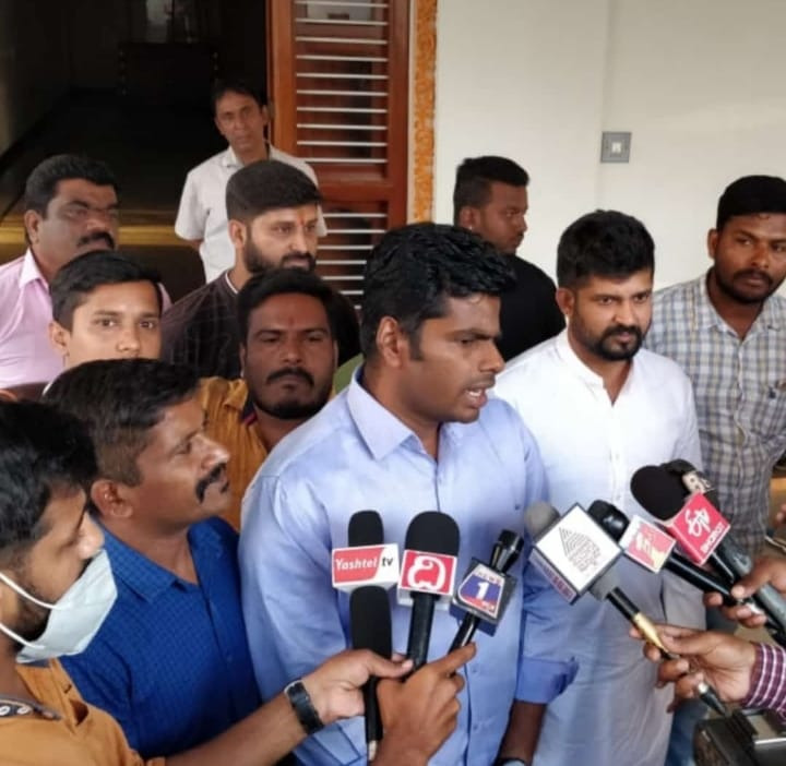 ಕೃಷಿ ಕಾಯ್ದೆಗಳ ವಿರುದ್ಧ ಪ್ರತಿಭಟಿಸಲು 7–8 ಲಕ್ಷ ರೈತರನ್ನು ಸೇರಿಸಲಾಗಿದೆ - ಅಣ್ಣಾಮಲೈ