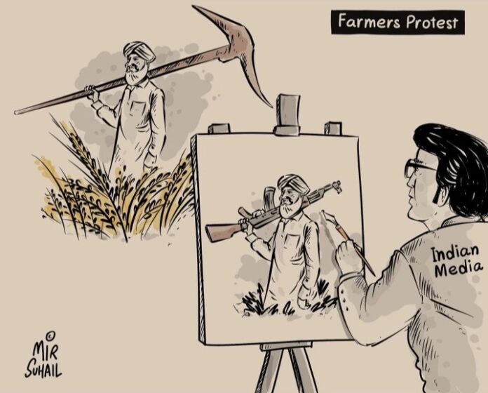 ಮಾಧ್ಯಮ,Farmers protest