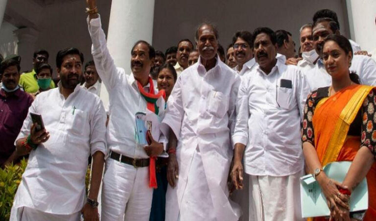 ಪುದುಚೇರಿಯಲ್ಲಿ ಸರ್ಕಾರ ರಚಿಸಲ್ಲ ಎಂದ ಬಿಜೆಪಿ: ಕೇಂದ್ರಾಡಳಿತ ಪ್ರದೇಶದಲ್ಲಿ ರಾಷ್ಟ್ರಪತಿ ಆಡಳಿತ?