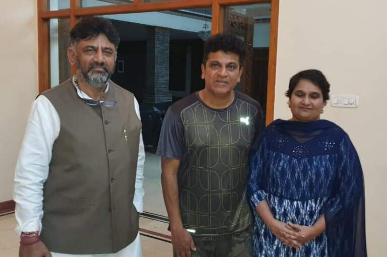 ಕಾಂಗ್ರೆಸ್ ಸೇರಲಿರುವ ನಟ ಶಿವರಾಜ್ ಕುಮಾರ್ ಪತ್ನಿ ಗೀತಾ ಶಿವರಾಜ್ ಕುಮಾರ್