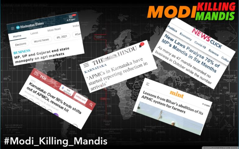 ಮೋದಿ APMCಗಳನ್ನು ಕೊಲ್ಲುತ್ತಿದ್ದಾರೆ: ಟ್ವಿಟರ್‌ ಟ್ರೆಂಡಿಂಗ್‌