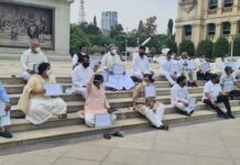 ಕೊರೊನಾ ಸೋಂಕಿತರ ಪ್ರಾಣ ರಕ್ಷಿಸಲು ಬಿಜೆಪಿ ವಿಫಲ: ಕಾಂಗ್ರೆಸ್ ಪ್ರತಿಭಟನೆ