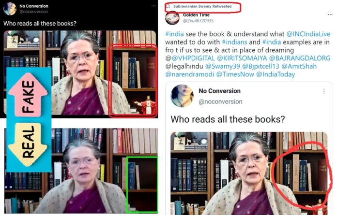 ಫ್ಯಾಕ್ಟ್‌ಚೆಕ್‌: ಸೋನಿಯಾ ಗಾಂಧಿಯ ಎಡಿಟೆಡ್‌‌ ಚಿತ್ರವನ್ನು ಹಂಚುತ್ತಿರುವ ಬಿಜೆಪಿ | Naanu gauri