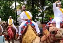 ರಮೇಶ್‌ ಜಾರಕಿಹೊಳಿಗೆ ಸಚಿವ ಸ್ಥಾನ ನೀಡಿ ಎಂದು ‘ಒಂಟೆ ಸವಾರಿ’ ಮಾಡಿ ಪ್ರತಿಭಟನೆ | Naanu gauri