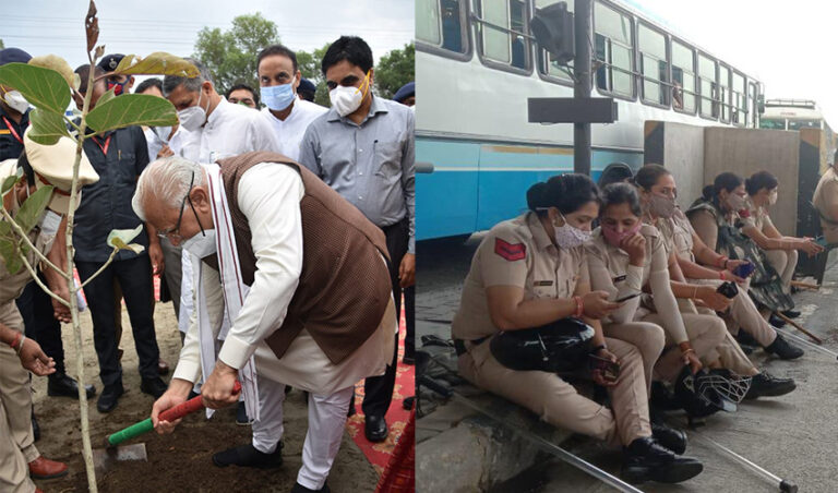 ರೈತ ಪ್ರತಿಭಟನೆಗೆ ಬೆದರಿದ ಹರಿಯಾಣ ಸಿಎಂ ಖಟ್ಟರ್: ನಿಗಧಿತ ಸಮಯಕ್ಕಿಂತ ಮುಂಚೆಯೇ ಕಾರ್ಯಕ್ರಮ ಮುಕ್ತಾಯ