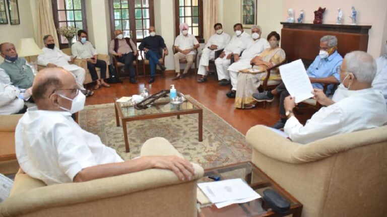ಶರದ್ ಪವಾರ್ ನಿವಾಸದಲ್ಲಿ ವಿರೋಧ ಪಕ್ಷಗಳ ನಾಯಕರ ಸಭೆ: ಪವಾರ್-ಕಿಶೋರ್ ಸರಣಿ ಭೇಟಿಗೆ ಮಹತ್ವ..