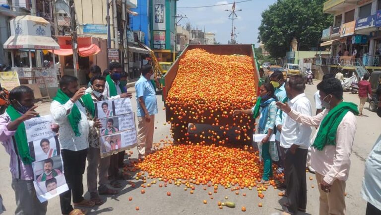 ಕೊರೊನಾ ಲಾಕ್‌ಡೌನ್‌ಗೆ ನಲುಗಿದ ಕೋಲಾರ ಜಿಲ್ಲೆ: ಹುಲುಸಾದ ಬೆಳೆ ಹೊಲದಲ್ಲೇ ನೆಲಸಮ