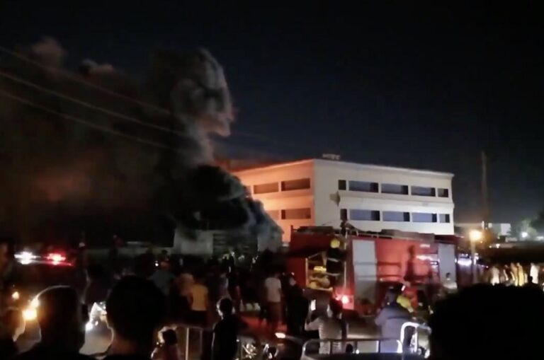 ಇರಾಕ್‌: ಕೋವಿಡ್‌ ಆಸ್ಪತ್ರೆಯಲ್ಲಿ ಅಗ್ನಿ ಅವಘಡ- 50ಕ್ಕು ಹೆಚ್ಚು ಜನರ ದುರ್ಮರಣ