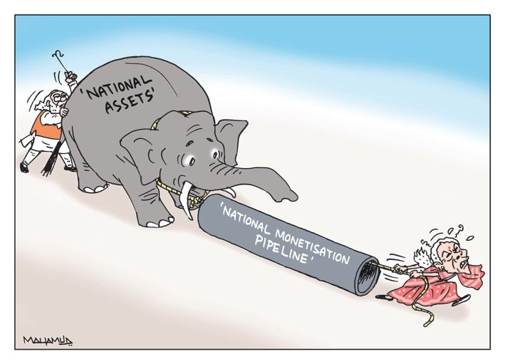 ಭಾರತ ಮಾರಾಟಕ್ಕಿದೆ: ಸಾರ್ವಜನಿಕ ಸಂಸ್ಥೆಗಳ ಖಾಸಗೀಕರಣದ ಕುರಿತು ಗಮನ ಸೆಳೆದ ಕಾರ್ಟೂನ್‌ಗಳು