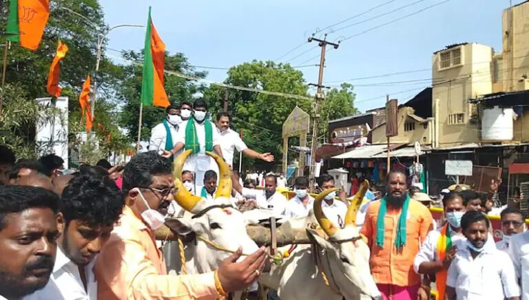 ಮೇಕೆದಾಟು ಯೋಜನೆ ವಿರೋಧಿಸಿ ಉಪವಾಸ ಸತ್ಯಾಗ್ರಹ ನಡೆಸಿದ ಅಣ್ಣಾಮಲೈ