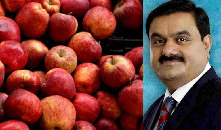 20% ಕಡಿಮೆ ಬೆಲೆ ನೀಡಿ ಸೇಬು ಖರೀದಿಗೆ ಮುಂದಾದ ಅದಾನಿ ಕಂಪನಿ: ರೈತರಿಂದ ಅದಾನಿ ಬಾಯ್ಕಾಟ್ ಬೆದರಿಕೆ