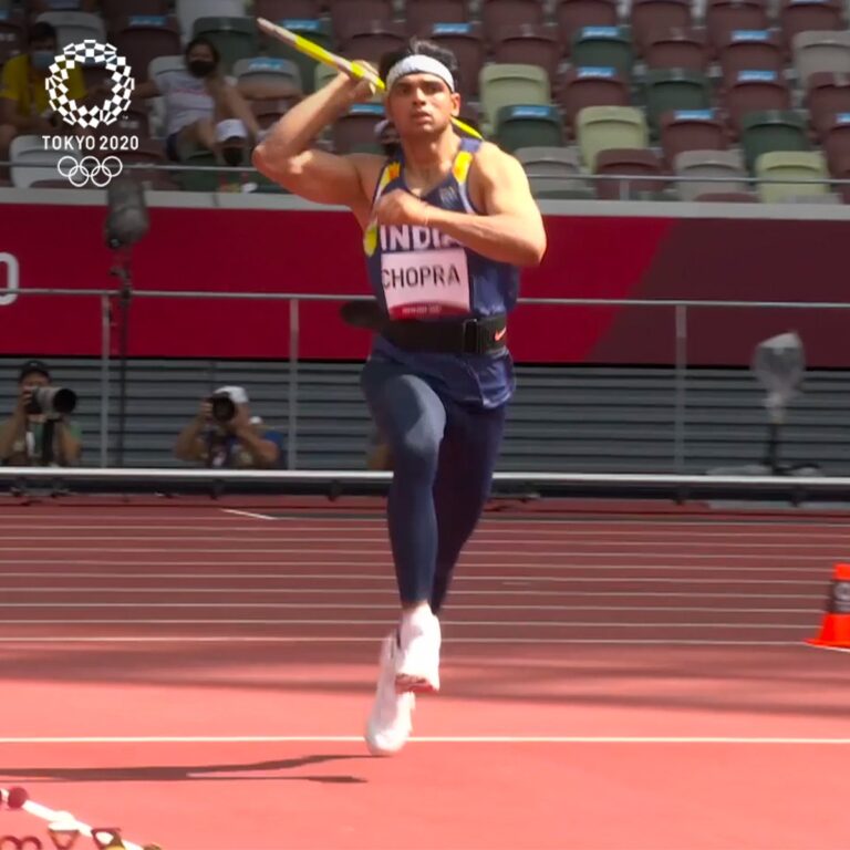ಜಾವಲಿನ್ ಥ್ರೋ: 86.65 ಮೀ ದೂರ ಎಸೆದು ಮೊದಲಿಗರಾಗಿ ಫೈನಲ್ ತಲುಪಿದ ಭಾರತದ ನೀರಜ್ ಚೋಪ್ರಾ