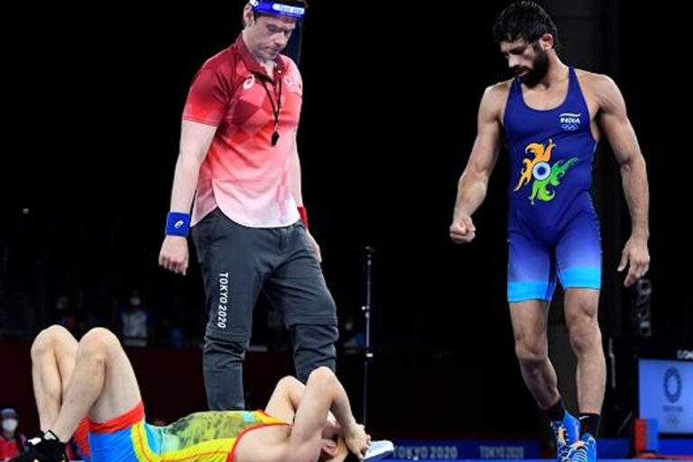 ಒಲಿಂಪಿಕ್ ಕುಸ್ತಿಯಲ್ಲಿ ಪದಕ ಖಚಿತ: ಫೈನಲ್‌ ತಲುಪಿದ ರವಿ ದಹಿಯಾ