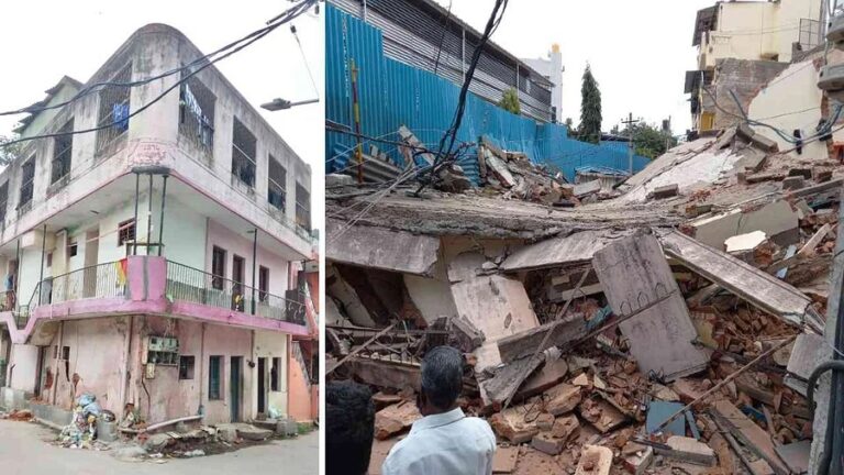 ಬೆಂಗಳೂರು: ಲಕ್ಕಸಂದ್ರದಲ್ಲಿ 3 ಅಂತಸ್ತಿನ ಕಟ್ಟಡ ಕುಸಿತ