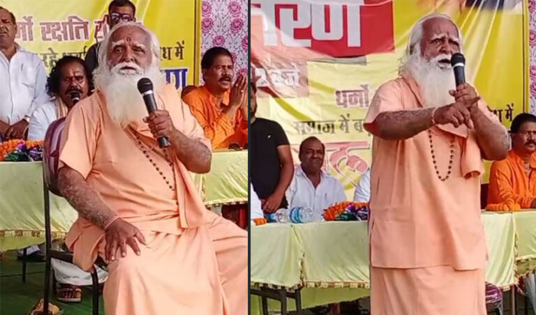 ಮತಾಂತರ ಮಾಡಲು ಬಂದವರ ತಲೆ ತೆಗೆಯಿರಿ: ಬಿಜೆಪಿ ಮುಖಂಡರಿದ್ದ ವೇದಿಕೆಯಲ್ಲಿ ಹಿಂದುತ್ವವಾದಿಯ ದ್ವೇಷ ಭಾಷಣ