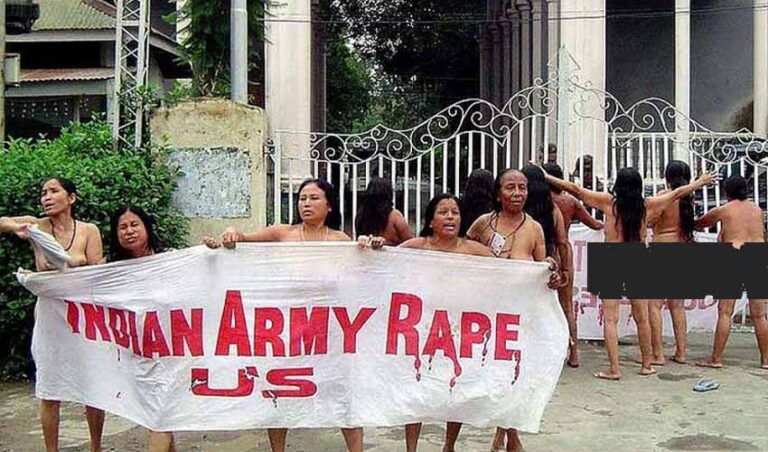 ಇರೋಮ್ ಶರ್ಮಿಳಾರ ಉಪವಾಸ, Indian Army Rape us ಎಂಬ ಮಹಿಳೆಯರ ಬೆತ್ತಲೆ ಪ್ರತಿಭಟನೆ ಮತ್ತು ಕರಾಳ AFSPA ಕಾಯ್ದೆ
