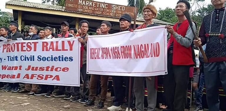 ನಾಗಾಲ್ಯಾಂಡ್‌: ಎಎಫ್‌ಎಸ್‌ಪಿಎ ಹಿಂಪಡೆಯಲು ಒತ್ತಾಯಿಸಿ ಮುಂದುವರಿದ ಹೋರಾಟ