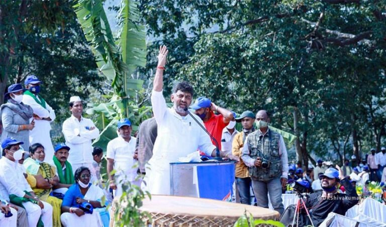 ಹರಿಯೋ ನೀರು, ಉರಿಯೋ ಸೂರ್ಯನ ತಡೆಯಲಾಗಲ್ಲ, ಮೇಕೆದಾಟು ಹೋರಾಟ ನಿಲ್ಲಿಸಲಾಗಲ್ಲ: ಡಿ.ಕೆ.ಶಿವಕುಮಾರ್‌‌