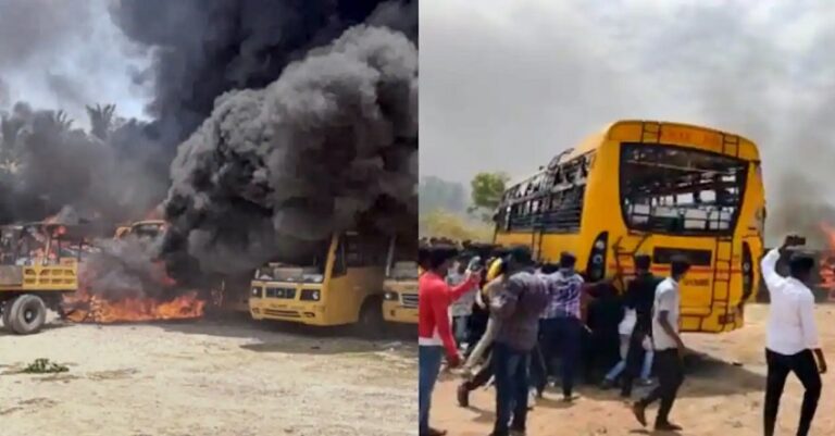 ವಿದ್ಯಾರ್ಥಿನಿ ಆತ್ಮಹತ್ಯೆ ಪ್ರಕರಣ: ತಮಿಳುನಾಡಿನ ಕಲ್ಲಾಕುರಿಚಿಯಲ್ಲಿ ಹಿಂಸಾಚಾರ | ನಾನುಗೌರಿ.ಕಾಂ