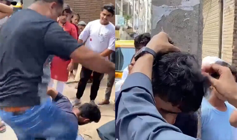 ಕಳ್ಳತನದ ಆರೋಪ: ವ್ಯಕ್ತಿಯೊಬ್ಬನನ್ನು ಕಂಬಕ್ಕೆ ಕಟ್ಟಿ ಹಲ್ಲೆ, ತಲೆ ಬೋಳಿಸಿ ಅವಮಾನಿಸಿದ ಗುಂಪು