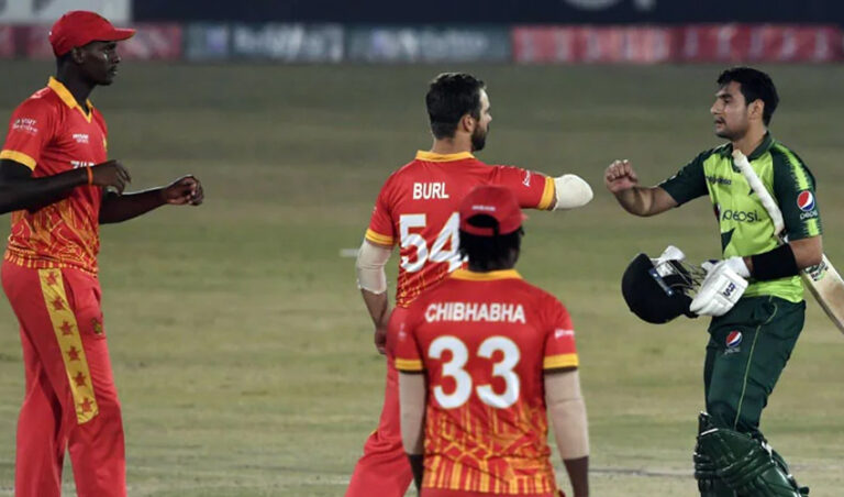 ಜಿಂಬಾಬ್ವೆ ಎದುರು 1 ರನ್‌ನಿಂದ ಸೋತ ಪಾಕಿಸ್ತಾನ: ಸೆಮಿಫೈನಲ್ ಹಾದಿ ದುರ್ಗಮ