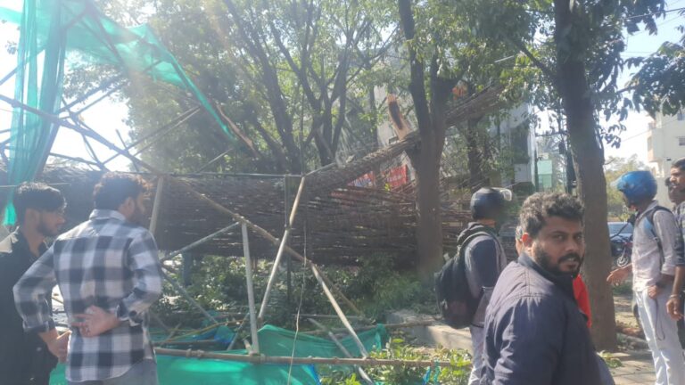 ಮೆಟ್ರೋ ಪಿಲ್ಲರ್‌ ಕುಸಿದು ಮಹಿಳೆ, ಮಗು ಸಾವು: 40% ಕಮಿಷನ್ ನಿದರ್ಶನವೆಂದ ಕಾಂಗ್ರೆಸ್