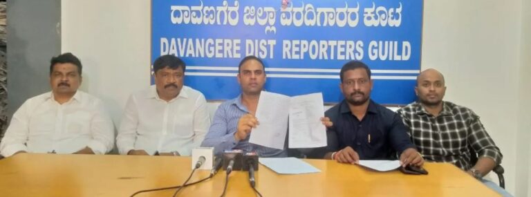 ಶಾಸಕ ಮಾಡಾಳ್ ವಿರೂಪಾಕ್ಷಪ್ಪ ಬಡವರ ಪಾಲಿನ ನಿವೇಶನ ಕಬಳಿಸಿದ್ದಾರೆ: ಆರೋಪ