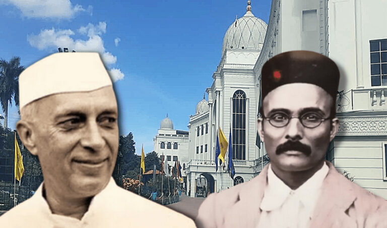 50 ಮಹಾನಾಯಕರು: ಉತ್ತರ ಪ್ರದೇಶದ ಸಿಲಬಸ್‌ನಲ್ಲಿ ಸಾವರ್ಕರ್‌ಗೆ ಜಾಗ – ನೆಹರೂ ಔಟ್