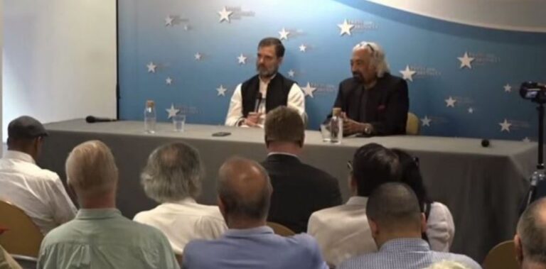 ಭಾರತದಲ್ಲಿ ಗಾಂಧಿ-ಗೋಡ್ಸೆ ದೃಷ್ಟಿಕೋನದ ನಡುವೆ ಹೋರಾಟ ನಡೆಯುತ್ತಿದೆ: ಯುರೋಪ್‌ನಲ್ಲಿ ರಾಹುಲ್ ಹೇಳಿಕೆ