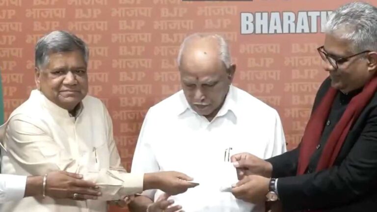 ಕಾಂಗ್ರೆಸ್‌ ತೊರೆದು ಮತ್ತೆ ಬಿಜೆಪಿ ಸೇರಿದ ಜಗದೀಶ್ ಶೆಟ್ಟರ್