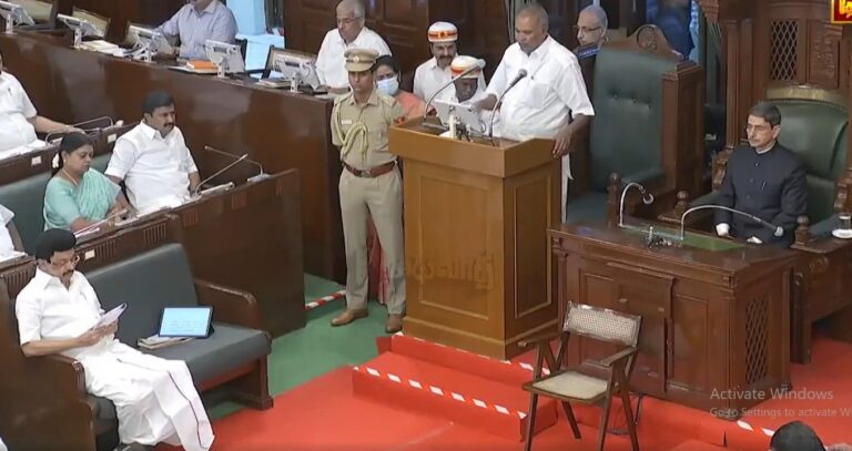 ತಮಿಳುನಾಡು ವಿಧಾನಸಭೆ: ವಾಡಿಕೆ ಭಾಷಣ ಮಾಡಲು ನಿರಾಕರಿಸಿದ ರಾಜ್ಯಪಾಲ ಆರ್‌.ಎನ್. ರವಿ