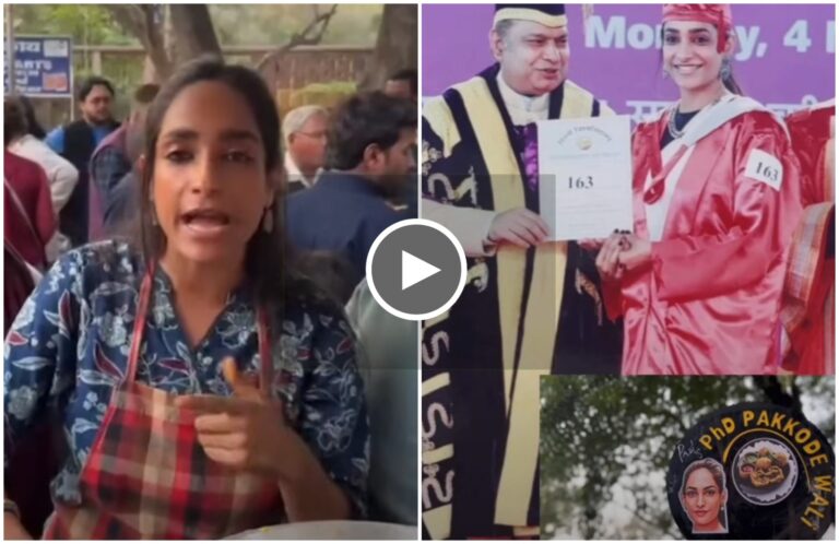 ಜಾತಿ ತಾರತಮ್ಯ ಆರೋಪ: ದೆಹಲಿ ವಿವಿ ಮುಂದೆ ಪಕೋಡ ಅಂಗಡಿ ತೆರೆದು ಪ್ರತಿಭಟಿಸುತ್ತಿರುವ ಪ್ರಾಧ್ಯಾಪಕಿ